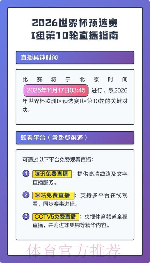 2026年世界杯精彩赛事直播平台推荐指南
